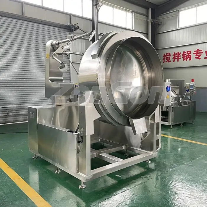 Big capacity automatic industrial planetary cooking machine mixer for sale.