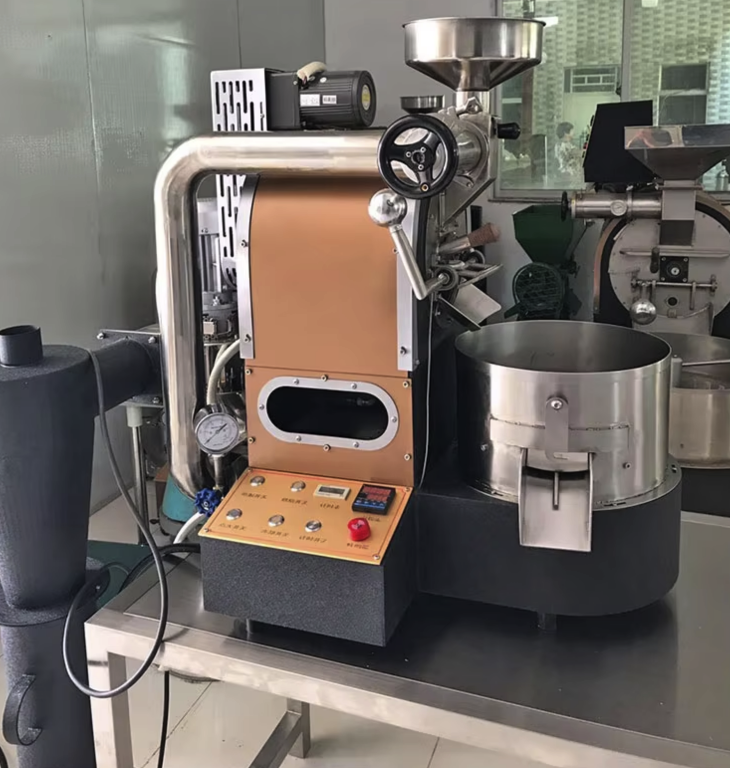 Commercial Automatic Coffee Roasting Machine: 15 Kg Capacity