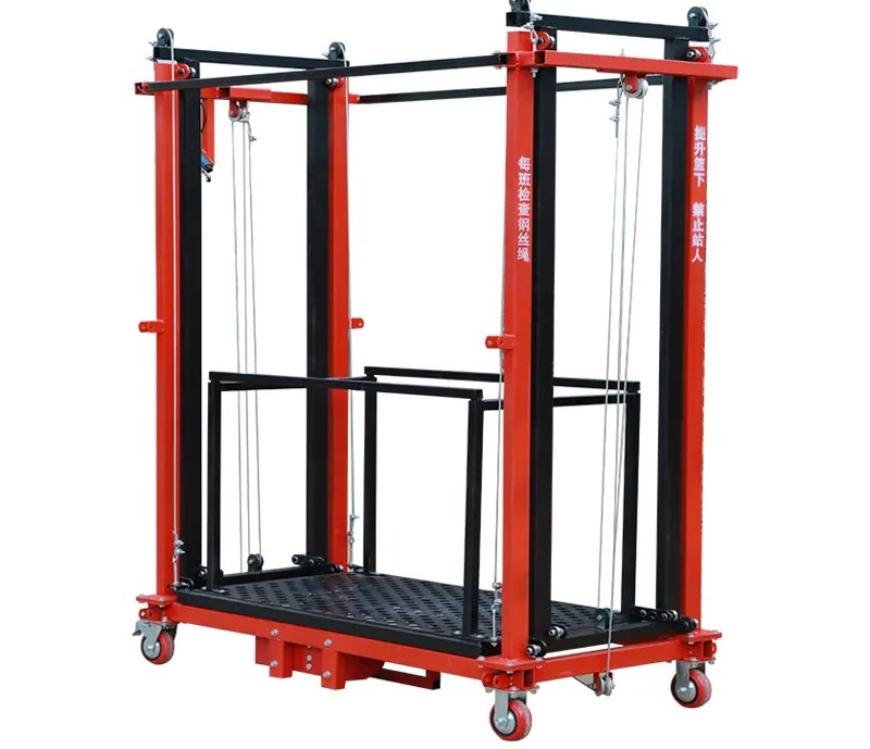 Portable Automatic Electric Lifting Foldable Mobile Scaffolding Sets for Construction