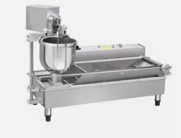 Automatic Mini Doughnut Making Machine with Fryer gas 2 row