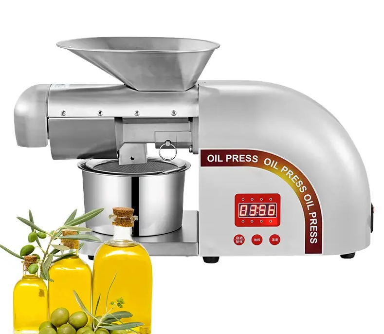 Oil extracting screw olive oil making machine press