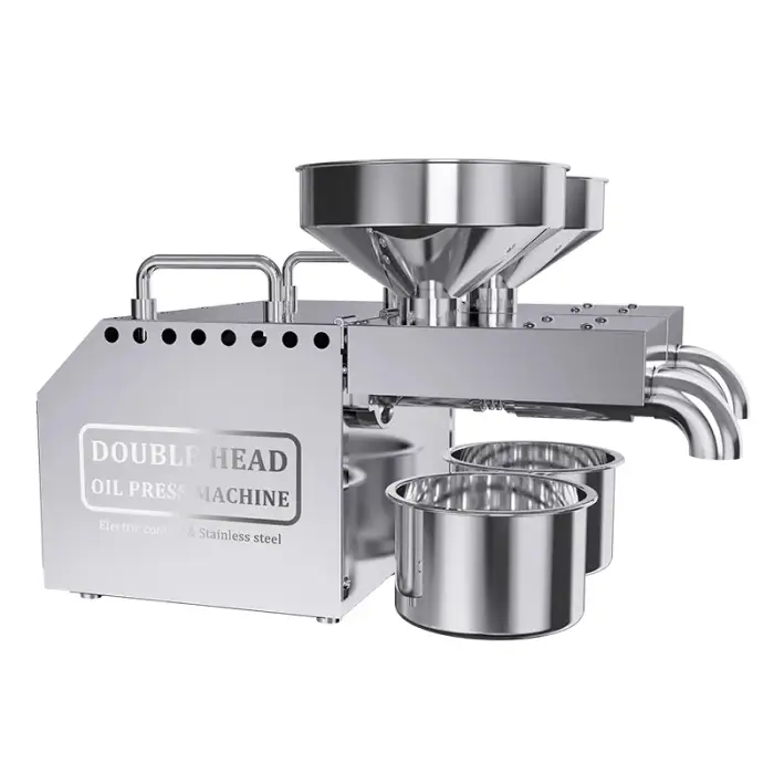 High oil yield portable table use mini automatic oil press machine