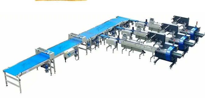 High-Speed Automatic Packing Machine Line: Flat Burger, Pita, Toast, Croissant, Bread Roll