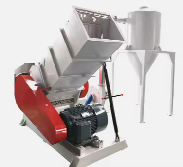 recycling plastic bag and plastic bottle crushing machine