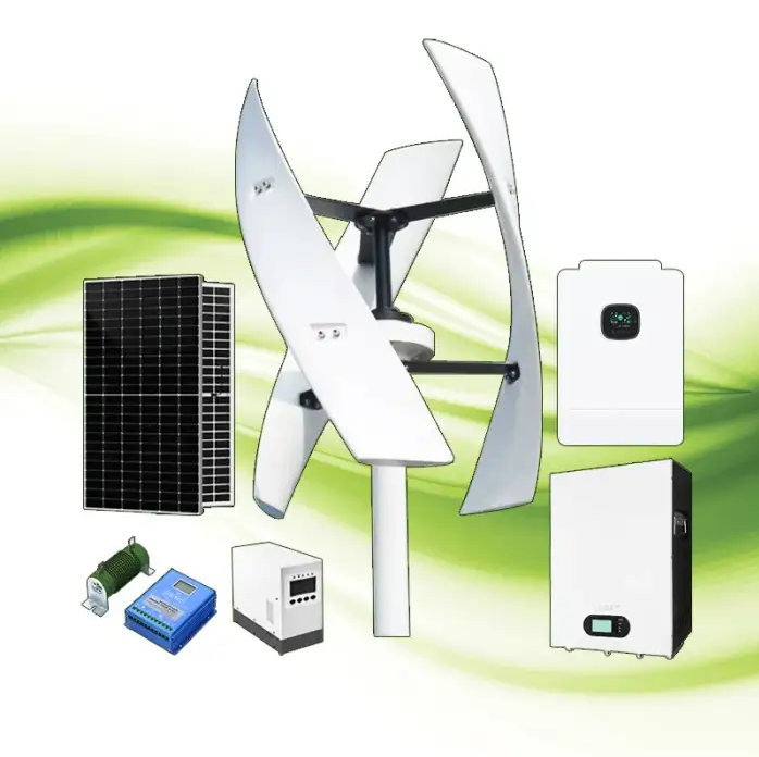 10KW Wind Turbine Solar Panels Hybrid Power System Wind Solar System for home farm