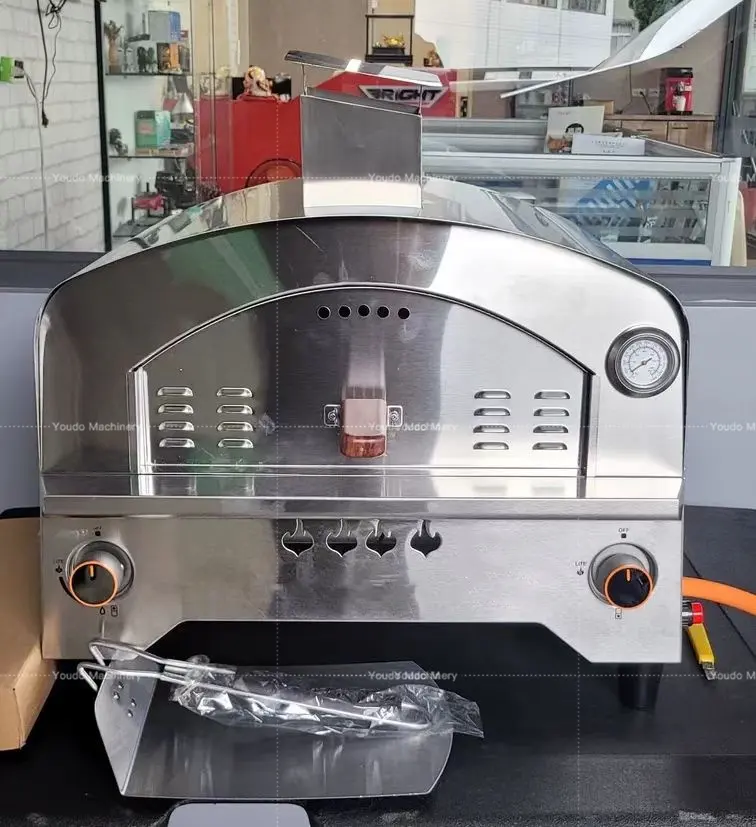 Gas Propane Pizza Oven and BBQ Grill for Outdoor Cooking.