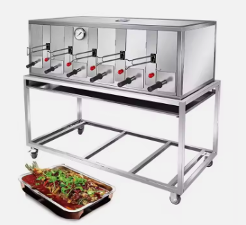 Professional Commercial Gas Large Fish Grill Smokeless Machine Meat Roast BBQ Grill Equipment Oven