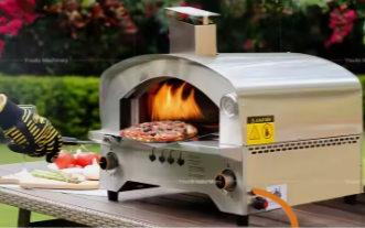 Gas Propane Pizza Oven And BBQ Grill Meat Smoker Gas Outdoor Portable RV Boat Camping Kitchen