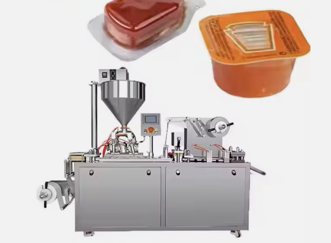 Hot Sales Small Sauce Paste Plastic Container Filling And Sealing Machine