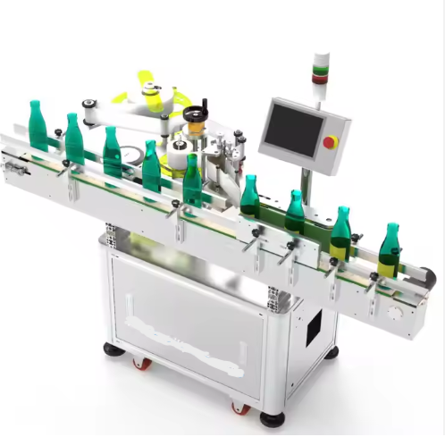 Adhesive Sticker Round Labeling Machine for Bottles, Jars, and Cans with Printer(cans)