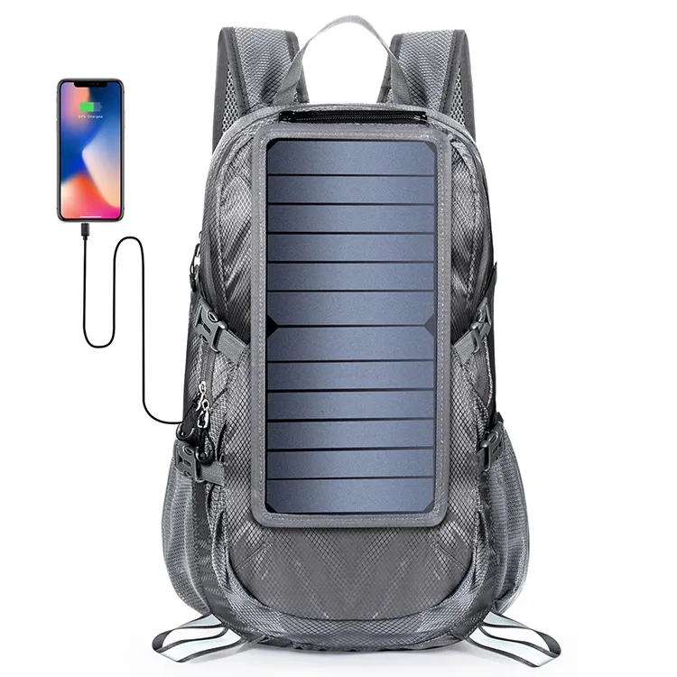 Waterproof Wholesale Outdoor Travel 30L 6.5W Solar Panel Charger Bag Durable Solar Backpack 30L Air cargo