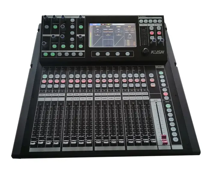 KI-20 20 Channel 4 Group Professional Digital Audio Mixer Audio Mixing Console Sound Soundcraft with 7-inch Touchscreen Display