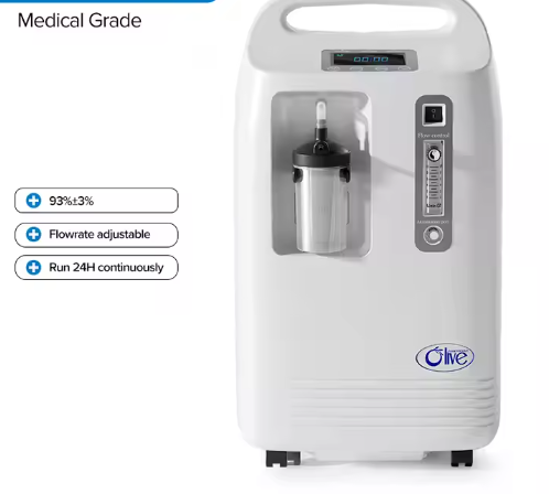 Olive CE Approved 5L Portable High Flow Oxygen Concentrator And 10L Medical Device