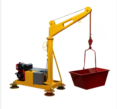 1000 Kg Diesel-Powered Small Crane Construction Diesel Crane Portable Mobile Small Crane