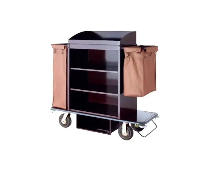 Housekeeping Trolley Cart Laundry Service Stainless Steel Eliya Best Selling Hotel Linen Hotel Lobby Hotel Furniture Carton Box