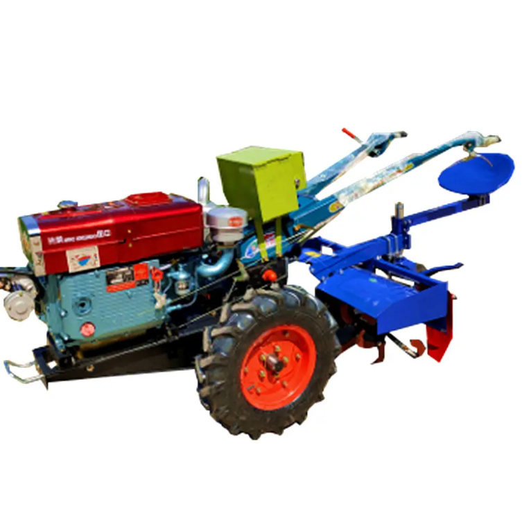 Walking Tractor with Plough / Tiller / Grass Mower 18 HP Hand Walking Agricultural Tractor