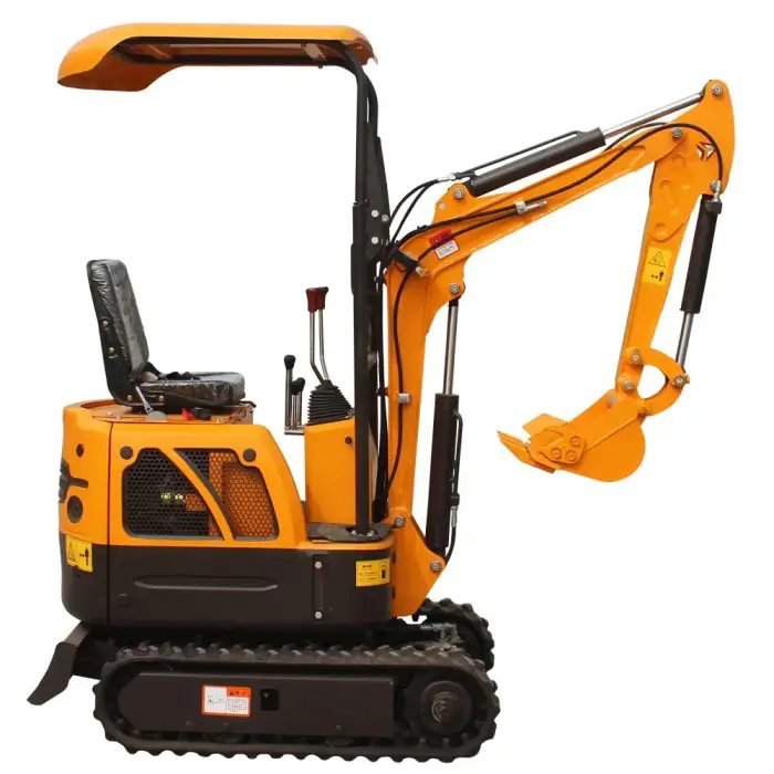 Rhinoceros Mini Excavator XN08 with Swing Boom, Flat Bucket 800mm, Rake, Ripper tooth & Log grabber