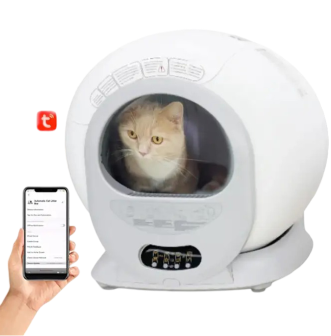 APP Control Smart Motion Sensor Cat Litter Cleaning Large Capacity Enclosed Automatic Smart Self Cleaning Cat Litter Box