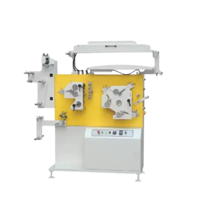 Roll Printing Machine Non Woven Small 2 4 Color Grosgrain Fabric Nylon Satin Ribbon Taffeta Flexo Label Printing Machine