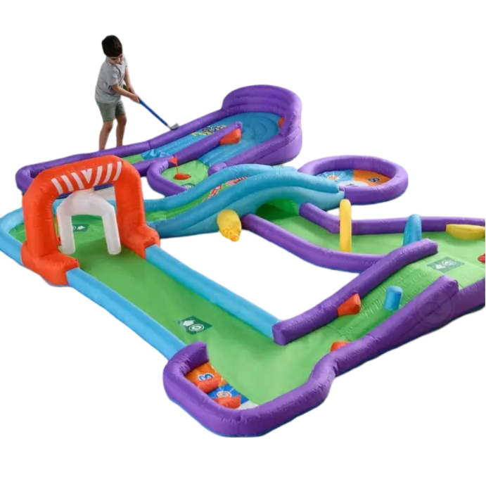 Outdoor Indoor Golf Game Inflatable Mini Golf Course Inflatable Golf Chipping Games