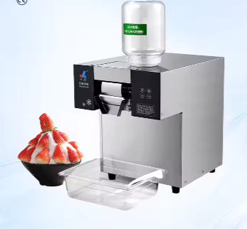 Dessert Shop Stall Fully Automatic Snow Flake Ice Maker Ice Crusher 110V 220V Portable Ice Shaver Bingsu Machine