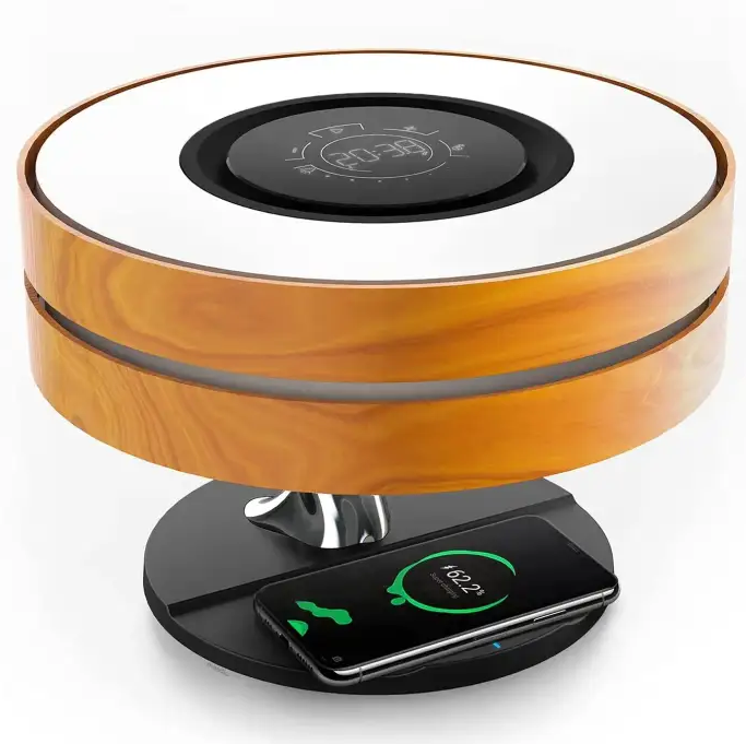 Wireless Charger and Bluetooth Speaker for Smart Home Decor