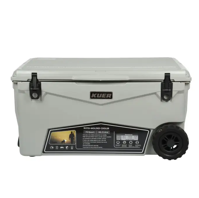 Outdoor Insulated Rotomolded Fridge Cooler Ice Box With Wheels