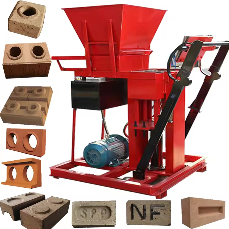 Interlock Brick Making Machine including one mould