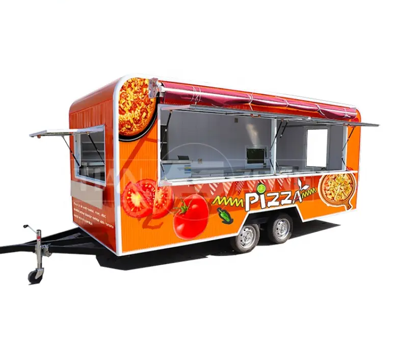 Fully Equipped Foodtruck Fast Food Cart Coffee Ice Cream Mobile Kitchen Food Truck