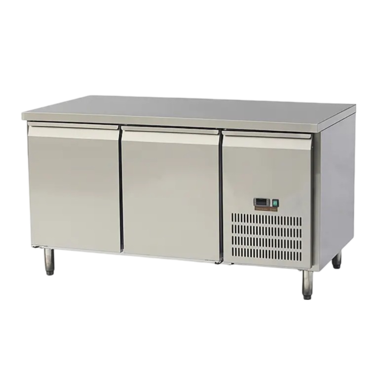 Two Doors Refrigerator For Bench Refrigerated Display Counters