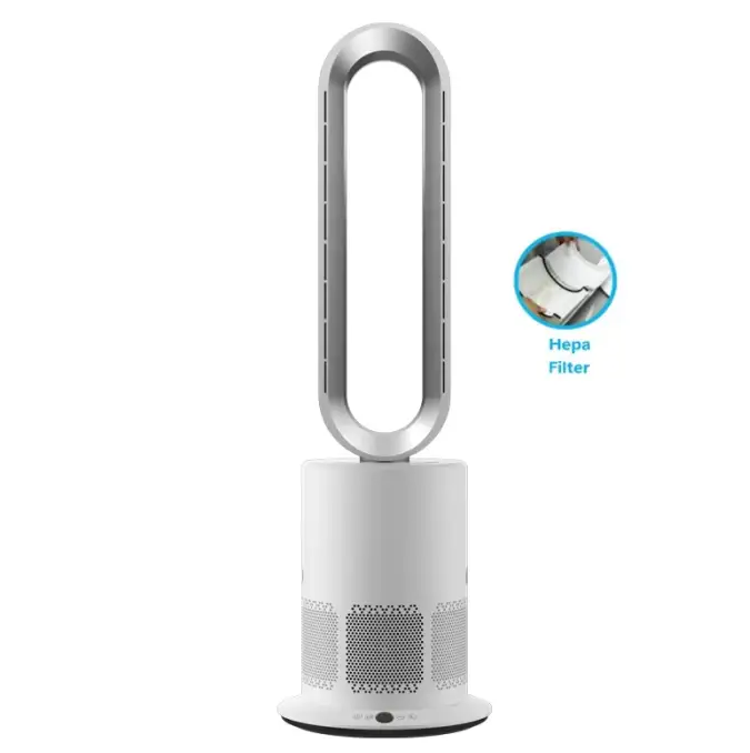 Household Bladeless Cooling and Purifier Portable Air Purifier HEPA 13 Personal Air Purifier