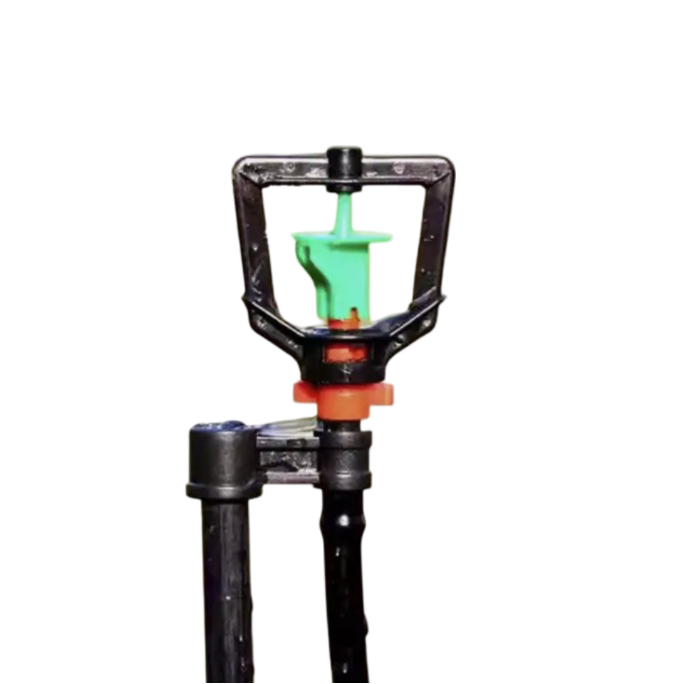 LVSEN Plastic Irrigation Sprinkler with 40cm Stake – 360 Gear Drive Sprinkler