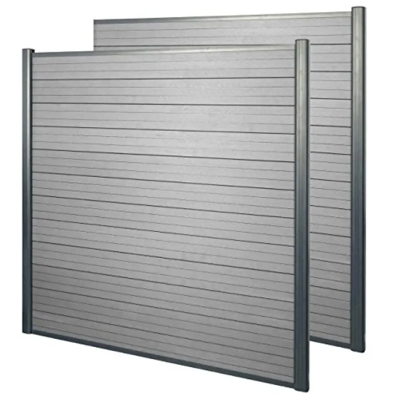 Full Set Garden WPC Fence Aluminum with Gate