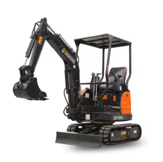 Hydraulic 0.8  2 ton 1 Ton Mini Excavator  1.8 Ton Digger With Hammer Auger