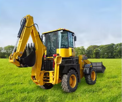 EPA Engine Diesel Towable Backhoe Loader 4x4 Backhoe Earth-Moving Machinery