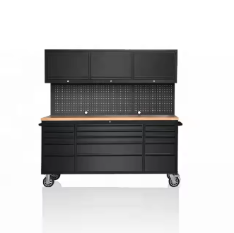 Garage Series Tool Drawer Storage Combination Rolling Tool Cabinet with Workbench Model: ATL-1526