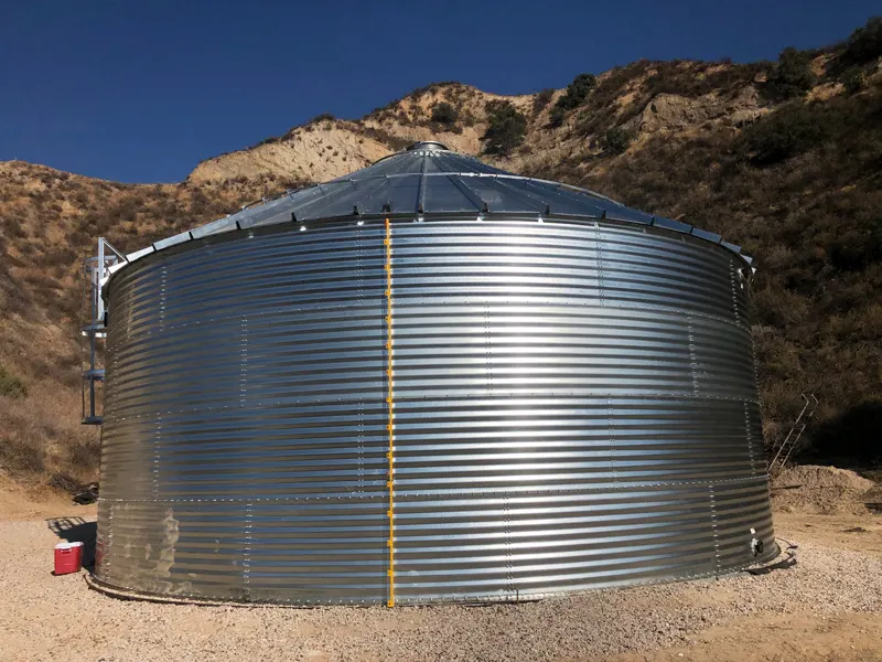 Galvanized steel round water tank 12000liter SLD