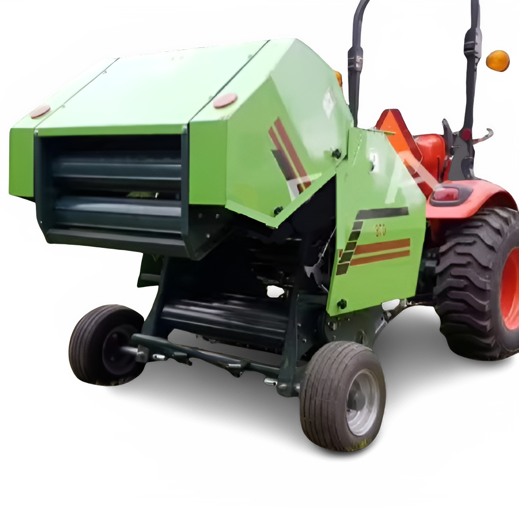 Tractor Mounted PTO Mini Round Hay Baler Green