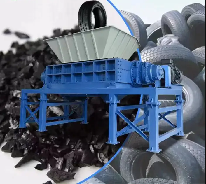 Efficient and Durable Industrial Shredder Machine for Waste Recycling in Plastic Metal and Tire Industries