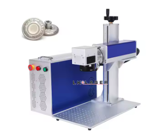 60w Desktop JPT Fiber Laser Engraver: Metal and Plastic Button Laser Marking Machine