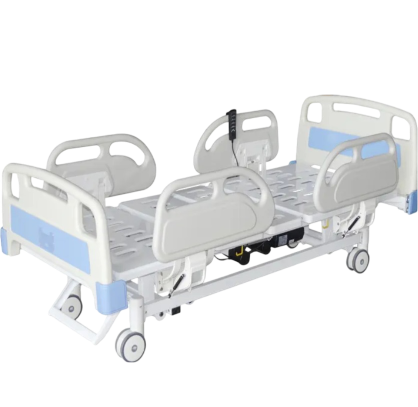 YC-E3618L III  3 Functions Adjustable Movable Hospital Medical  Patient Bed With Monkey Bar Electric Nursing Bed