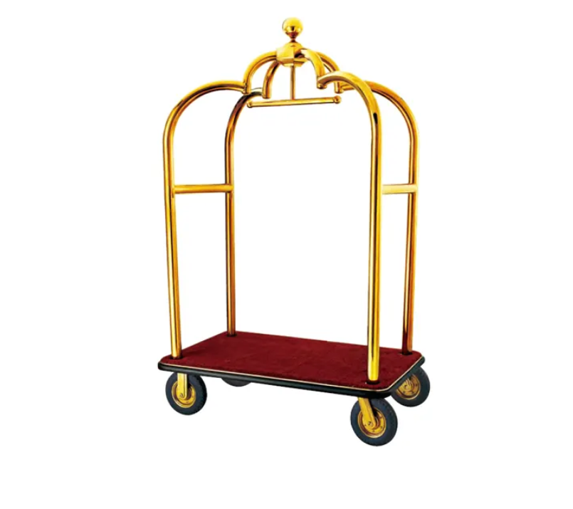 Aluminium Hotel Room Service Cart Lobby Luggage Trolley