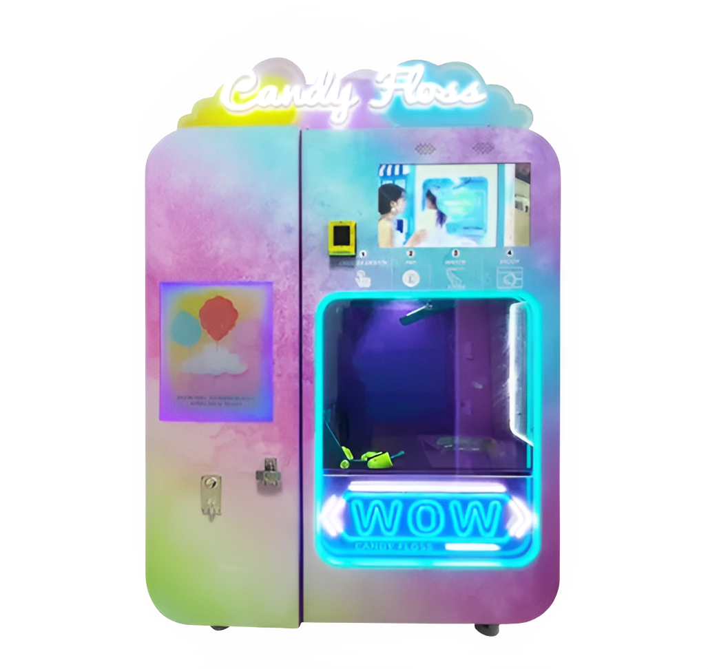 Touch Screen Wall Mount Kids Candy Cotton Snack Food Smart Vending Machine Mini With Automatic Heating