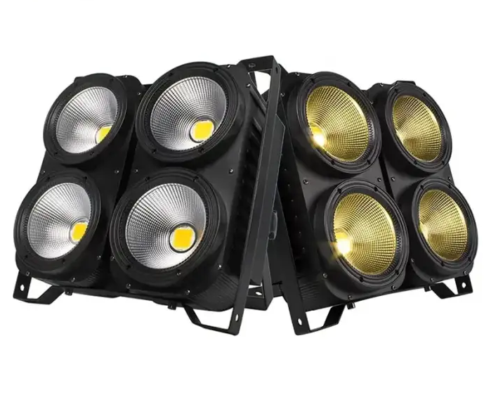 Studio Tv Film Dmx Strobe Cool White Audience COB Warm White 4x100 W 4 Eyes Cob LED  Audience Blinder Light