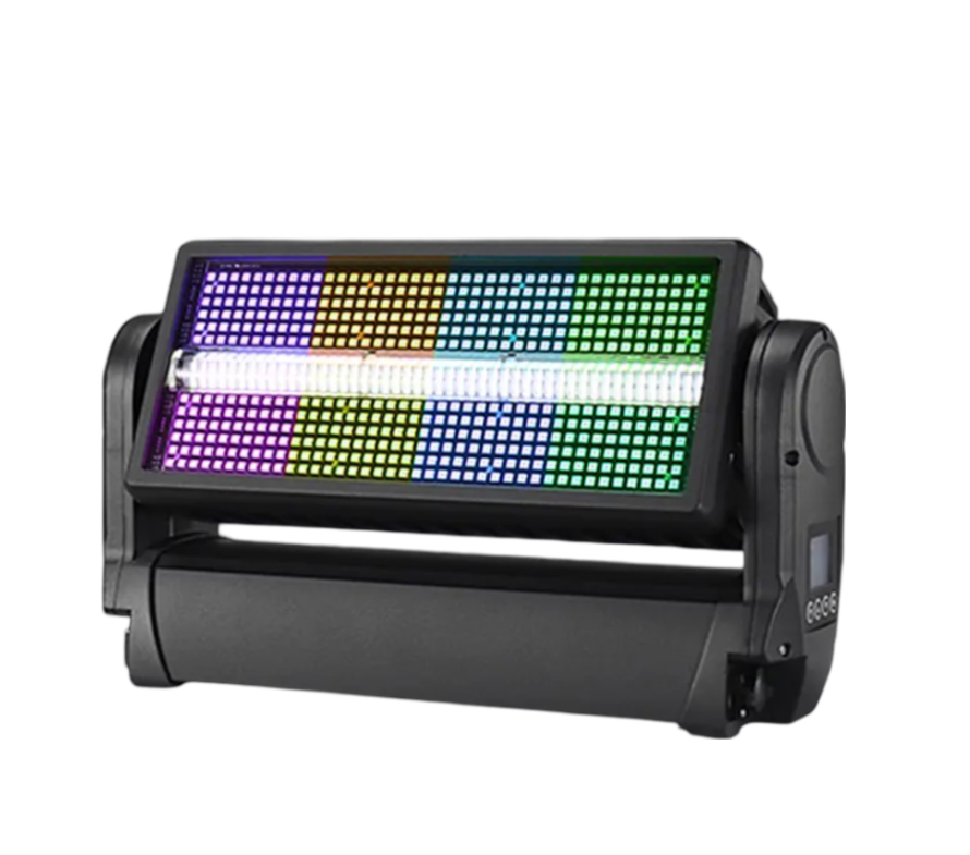 AOPU 1000W RGB 3-in-1 Waterproof LED Strobe Stage Light Moving Head Wash Light For Wedding Night Club