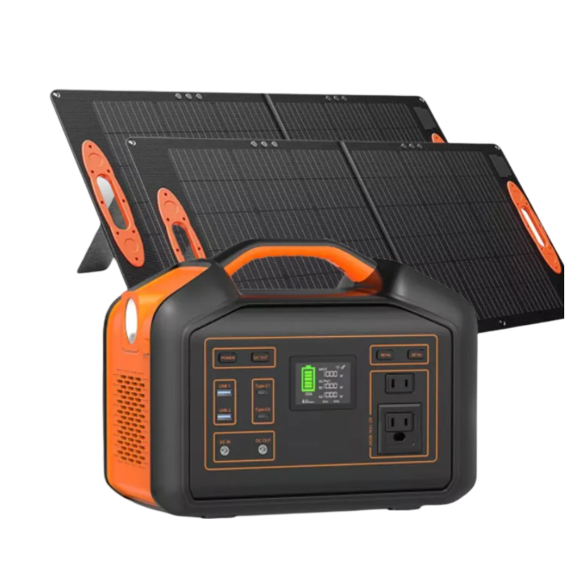 Smart Portable Power Station with Solar, Portable Power Station with Solar Panel, 1000 Watt Portable Power Station 1KW