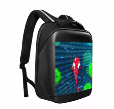 460* 320*140mm App Mobile Phone Programmable 7 Color WIFI Backpack LED Bag LED Screen Backpack