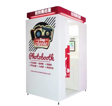 Fundord Vending Photo Booth Machine - Photographer with Photo Stickers