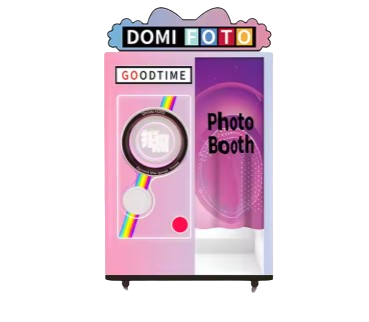 Coin-Operated Mirror Photo Booth Machine - Instant Print Vending Kiosk with Printer