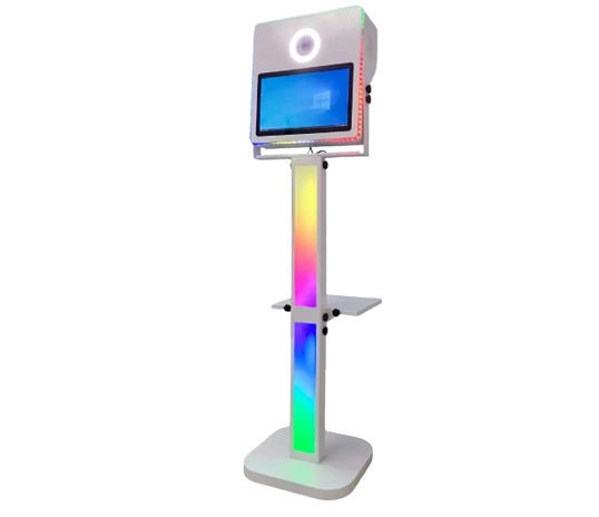 Selfie Magic Mirror Photo Booth Machine - 15.6 Inch LCD Touch Screen with Camera and Printer for Weddings and Birthdays